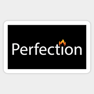 Perfection motivational artwork Sticker